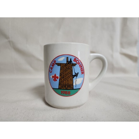 Vintage 1988, Camp Bonner Boy Scout Mug - Picture 1 of 11